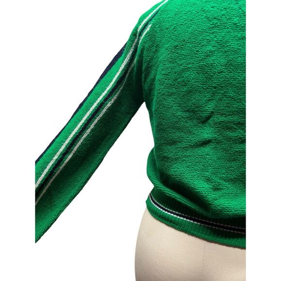 Vintage 70s 80s Terry Loop Mens Raglan Pullover Sweater Acrylic S / M - Picture 7 of 7